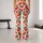 Red Strawberry and Teal Leaf Scatter for Yoga, Pilates and Everyday Wear Leggings - 10