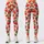 Red Strawberry and Teal Leaf Scatter for Yoga, Pilates and Everyday Wear Leggings - 3