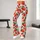 Red Strawberry and Teal Leaf Scatter for Yoga, Pilates and Everyday Wear Leggings - 11