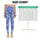 Scattered White Stars On Periwinkle Blue For Yoga, Pilates And Everyday Errands Leggings - 1