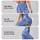 Scattered White Stars On Periwinkle Blue For Yoga, Pilates And Everyday Errands Leggings - 2