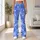 Scattered White Stars On Periwinkle Blue For Yoga, Pilates And Everyday Errands Leggings - 12
