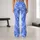 Scattered White Stars On Periwinkle Blue For Yoga, Pilates And Everyday Errands Leggings - 10