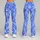 Scattered White Stars On Periwinkle Blue For Yoga, Pilates And Everyday Errands Leggings - 9