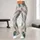 Peacock Feather Motifs for Yoga, Pilates and Everyday Errands, Elegant Women’s Style Leggings - 10