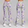 Purple Bell Flowers and Meadow Blossoms for Yoga, Pilates, and Everyday Style Leggings - 9