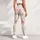 Coral Peach Wildflowers for Yoga, Pilates and Everyday Spring Style Leggings - 6