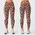 Peach Leopard Spots For Yoga, Pilates, And Everyday City Style Leggings - 3