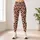 Peach Leopard Spots For Yoga, Pilates, And Everyday City Style Leggings - 4