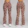 Peach Leopard Spots For Yoga, Pilates, And Everyday City Style Leggings - 9