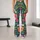 Tropical Hibiscus and Palm Leaves for Yoga, Pilates, and Everyday Outings Leggings - 10