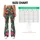 Tropical Hibiscus and Palm Leaves for Yoga, Pilates, and Everyday Outings Leggings - 7