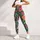Tropical Hibiscus and Palm Leaves for Yoga, Pilates, and Everyday Outings Leggings - 4
