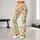 Coral And Daisy Flower Vines For Yoga, Pilates, Commuting And Everyday Casual Wear Leggings - 10