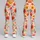 Coral Daisy Blooms For Yoga, Pilates, And Everyday Errands For Floral Style Lovers Leggings - 9