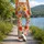 Coral Daisy Blooms For Yoga, Pilates, And Everyday Errands For Floral Style Lovers Leggings - 12