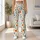 Orange Wildflower Sprigs for Yoga, Pilates, and Everyday Springtime Style for Women Leggings - 12