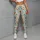 Orange Wildflower Sprigs for Yoga, Pilates, and Everyday Springtime Style for Women Leggings - 5