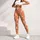 Coral Orange Wildflowers for Yoga, Pilates and Weekend Strolls, Everyday Wear for Women Leggings - 4