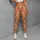 Coral Orange Wildflowers for Yoga, Pilates and Weekend Strolls, Everyday Wear for Women Leggings - 6
