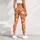 Coral Orange Wildflowers for Yoga, Pilates and Weekend Strolls, Everyday Wear for Women Leggings - 5