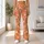 Coral Orange Wildflowers for Yoga, Pilates and Weekend Strolls, Everyday Wear for Women Leggings - 12