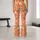 Coral Orange Wildflowers for Yoga, Pilates and Weekend Strolls, Everyday Wear for Women Leggings - 10
