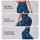 Teal Blue Feather Motifs For Yoga Pilates And Everyday Activewear Leggings - 2
