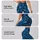 Teal Blue Feather Motifs For Yoga Pilates And Everyday Activewear Leggings - 8