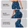 Teal Blue Feather Motifs For Yoga Pilates And Everyday Activewear Leggings - 2