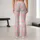 Blush Pink Circles and Emerald Stars for Yoga Pilates and Everyday Activewear Leggings - 10