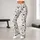 Ivory Black Floral Vine Wildflowers for Yoga Pilates and Everyday Wear Leggings - 11