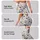 Ivory Black Floral Vine Wildflowers for Yoga Pilates and Everyday Wear Leggings - 8
