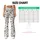 Ivory Black Floral Vine Wildflowers for Yoga Pilates and Everyday Wear Leggings - 7