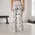 Ivory Black Floral Vine Wildflowers for Yoga Pilates and Everyday Wear Leggings - 10
