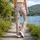 Soft Pink Wildflower Florals for Yoga, Pilates, and Everyday Studio-to-Street Style Leggings - 12