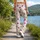 Bright Multicolor Five-Point Stars for Yoga, Pilates and Everyday Active Lifestyle Leggings - 12