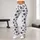 Ivory Four-Leaf Clover Motifs for Yoga, Pilates and Everyday Errands for Active Women Leggings - 10