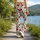 Red Cherry and Green Leaf Motifs for Yoga, Pilates and Everyday Chic Activewear Style Leggings - 12