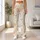 Pastel Bunny, Ice Cream and Daisy Motifs for Cheerful Yoga and Everyday Outings Leggings - 10