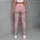 Blush Pink Hearts for Casual Activewear and Everyday Romantic Style Leggings - 4