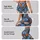 Blue Rust Floral Blooms for Yoga, Pilates and Everyday Movement for Active Women Leggings - 8