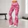 Pink Star Motif Style for Yoga, Pilates, Studio Sessions and Everyday Errands for Women Leggings - 11