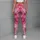 Pink Star Motif Style for Yoga, Pilates, Studio Sessions and Everyday Errands for Women Leggings - 6