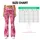 Pink Star Motif Style for Yoga, Pilates, Studio Sessions and Everyday Errands for Women Leggings - 7
