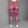 Pink Star Motif Style for Yoga, Pilates, Studio Sessions and Everyday Errands for Women Leggings - 5