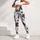Black Starburst Flowers for Yoga, Pilates, Commuting and Everyday Wear Leggings - 4