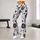 Black Starburst Flowers for Yoga, Pilates, Commuting and Everyday Wear Leggings - 11