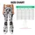 Black Starburst Flowers for Yoga, Pilates, Commuting and Everyday Wear Leggings - 7