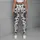 Black Starburst Flowers for Yoga, Pilates, Commuting and Everyday Wear Leggings - 6